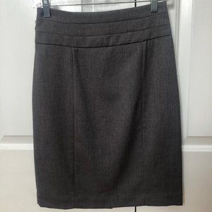 H&M High Waisted Gray Pencil Skirt - 4